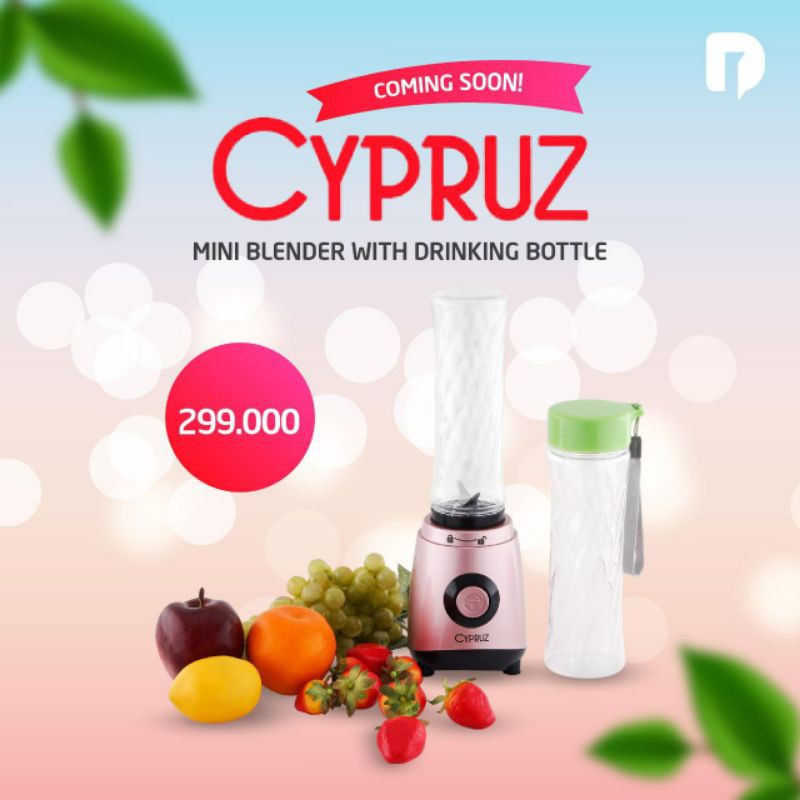 blender Cyprus mini with drinking. bottle