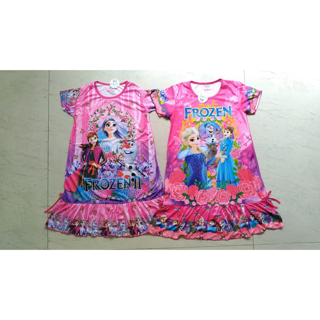 DJ6 DJ7 FROZEN DASTER LICIN ROK DRESS JUMBO SZ S ANAK PEREMPUAN HADIAH KADO