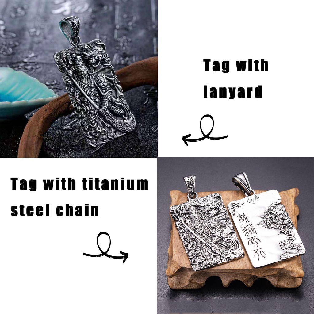 Top Kalung Liontin Pria Keren Logam Yibo Yuntian