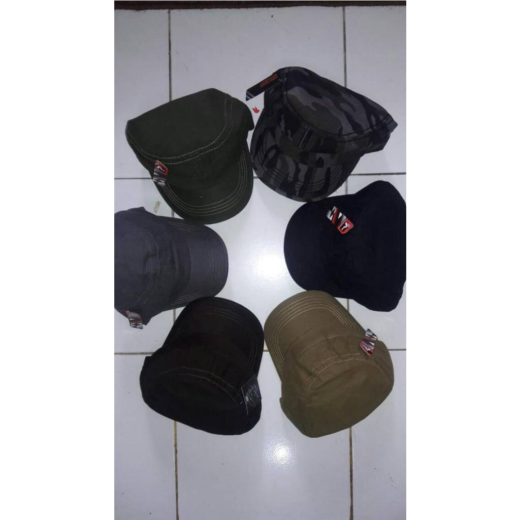 Topi komando trendy bahan kanvas