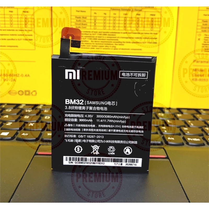 Batre Baterai Xiaomi Mi4 Batre Bm32 Mi 4 new 100%