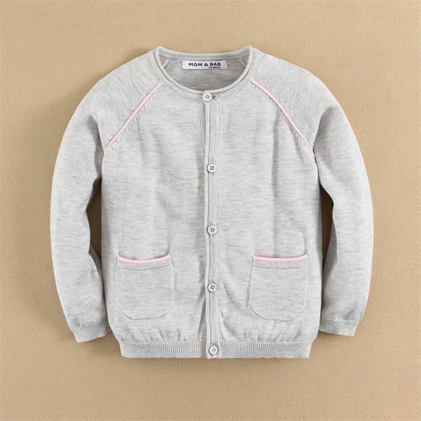 CARDIGAN KIDS SOLID GREY