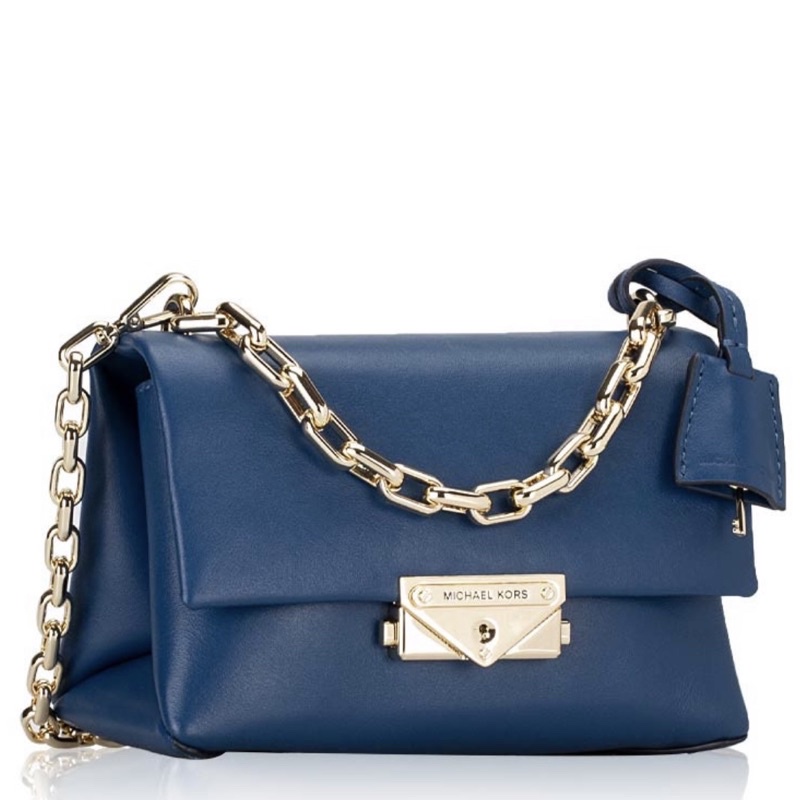 michael kors mk cece xs extra small river blue crossbody bag