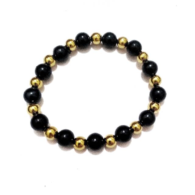 Carla Beads Elastic Bracelet Gelang Mote Elastis Golden Blaster