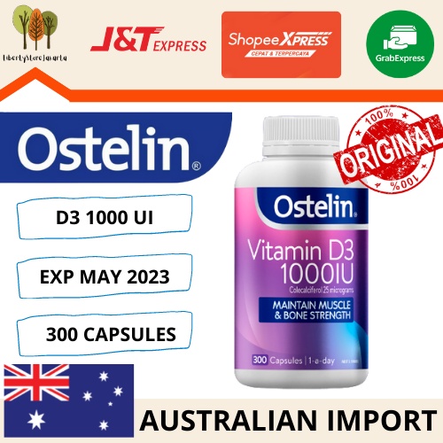 Jual Ostelin Vitamin D3 1000IU 300 Capsule Shopee Indonesia