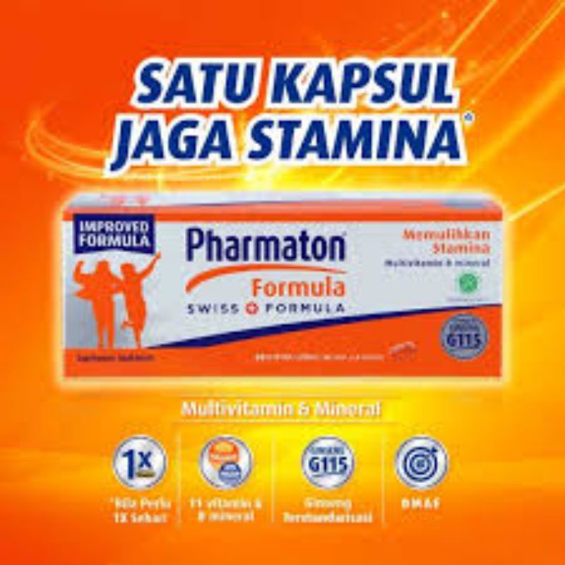 Pharmaton Formula 1 amplop isi 5 kaplet