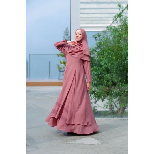 Ready Medina Dress ceruty premium two layer by cover me