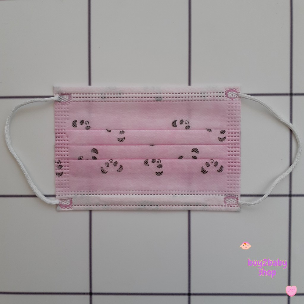 Masker anak warna motif karakter isi 10 pcs