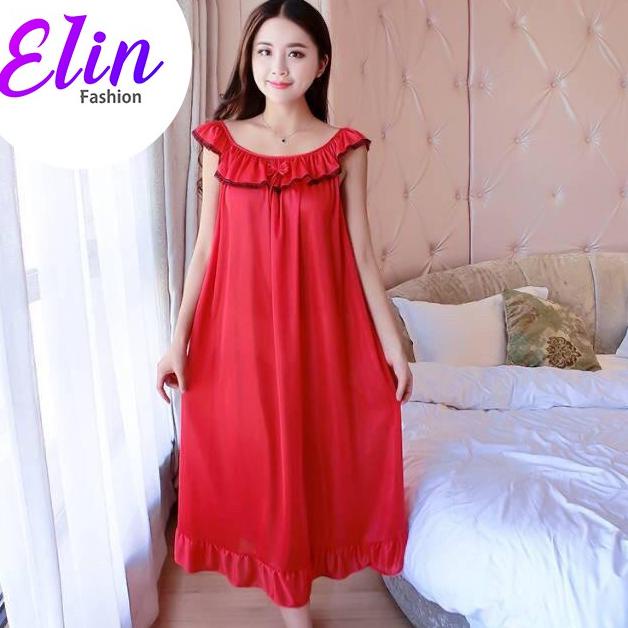 Lingerie Tidur Renda - Lingerie Ukuran Jumbo - Motif Happy Dan Renda - Elin Fashion