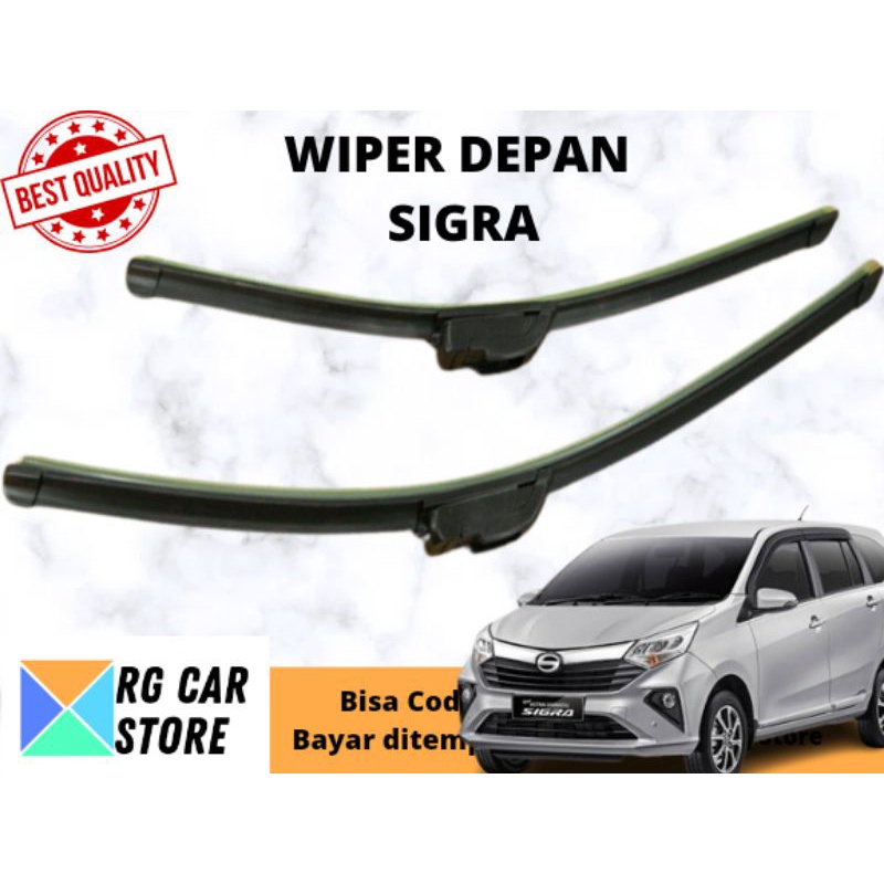 WIPER DEPAN SIGRA FRAMELESS ISI 2PCS DIJAMIN PNP BERKUALITAS