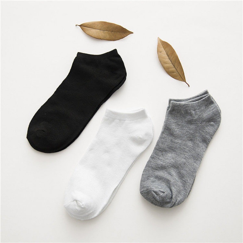 Kaos Kaki Cowok Angkel Socks Kaos Kaki Kantor Kaos kaki Olahraga / 1pasang Kaos Kaki Semata Mata Kaki Unisex Pria Wanita  Motif Polos Import Quality Socks