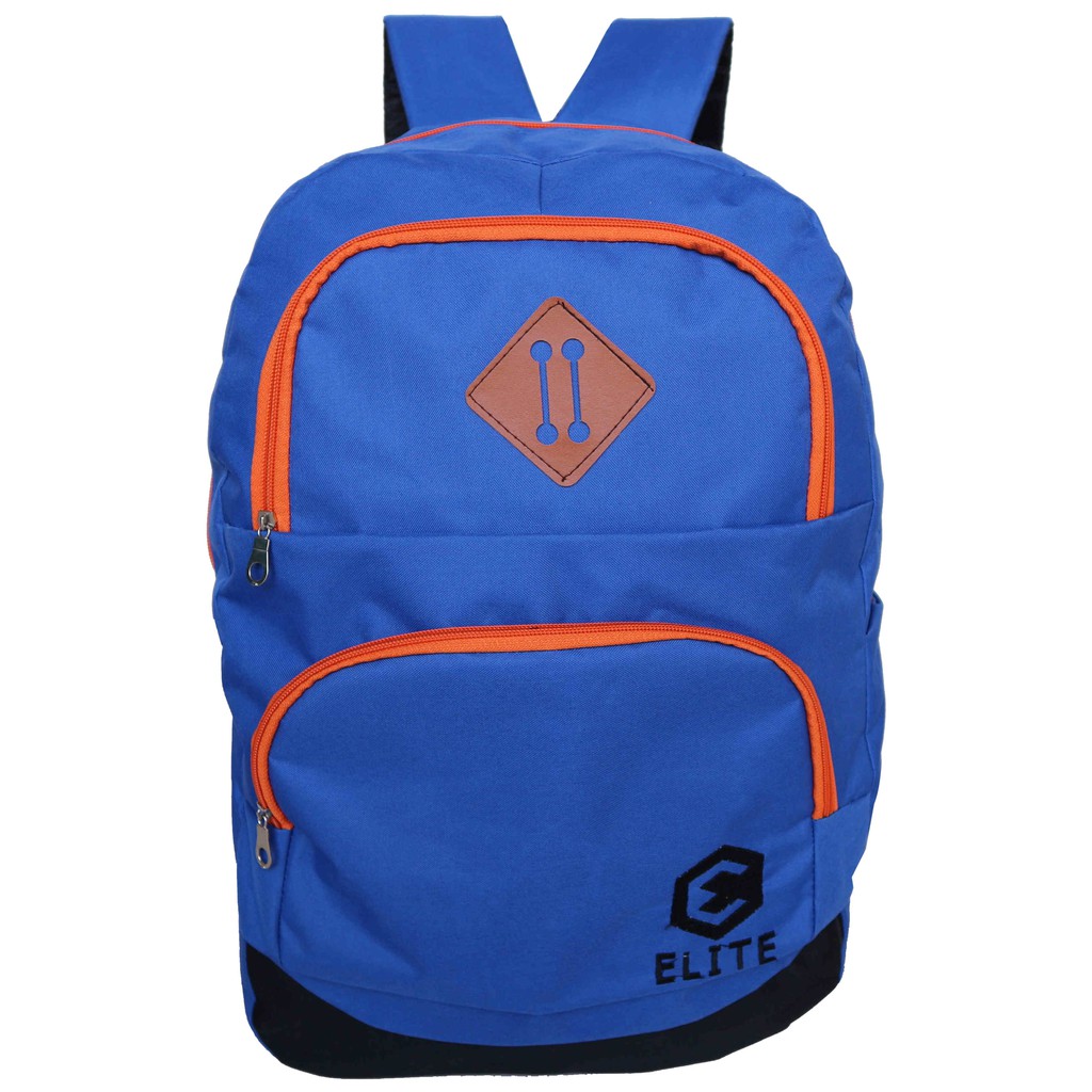 Tas Ransel Punggung Backpack Distro Elite Biru Bagus Keren Kece Elegan