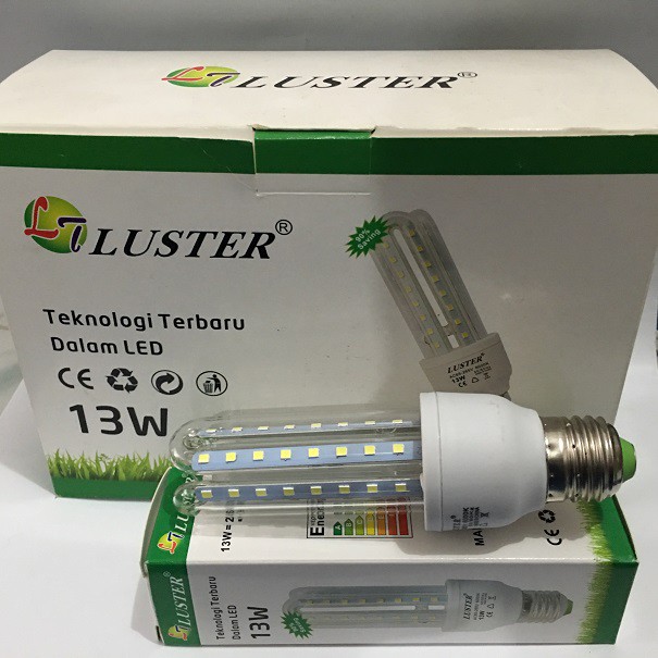 Lampu LED Banyak Jagung 2U Jari LED 13W merk Luster