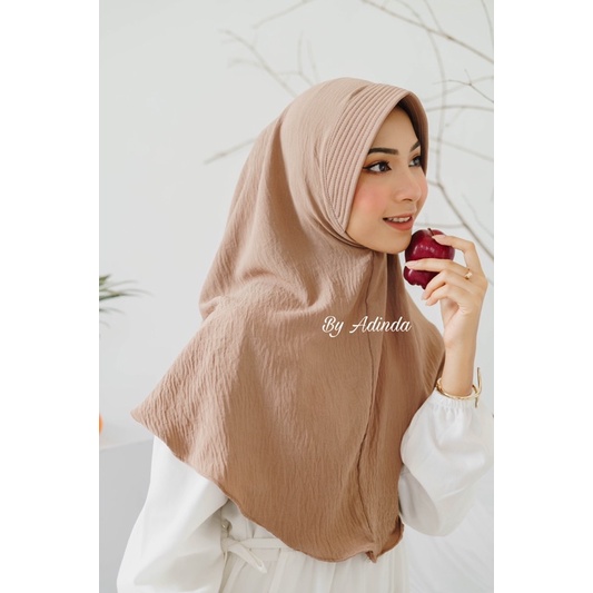 𝐁𝐘 𝐀𝐃𝐈𝐍𝐃𝐀 KHIMAR PET CRINKLE BERGO AIRFLOW HIJAB INSTANT KERUDUNG HAMIDAH JILBAB AIRFLOW