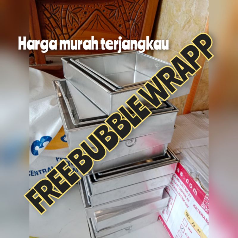 LOYANG BOLU PERSEGI TINGGI 5 18X18X5 20X20X5 22x22x5  MURAH TERJANGKAU ALUMINIUM ASLI