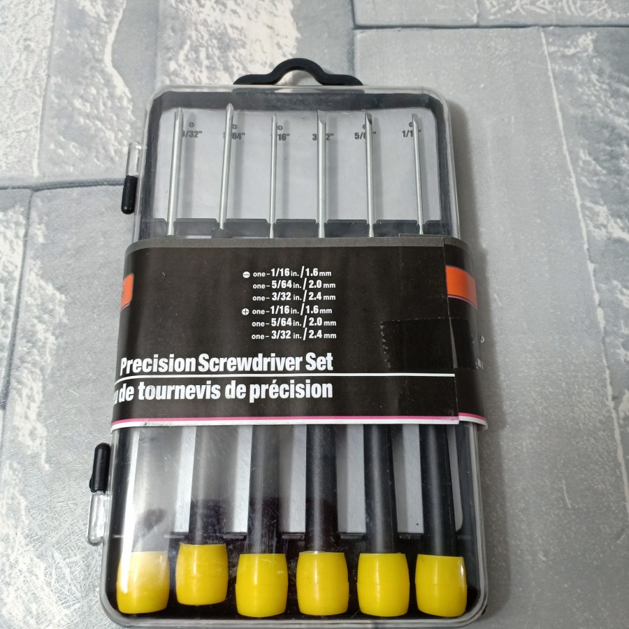 Obeng Mini Set 6 Pcs Freed Precision Screwdriver Servis Jam Kacamata