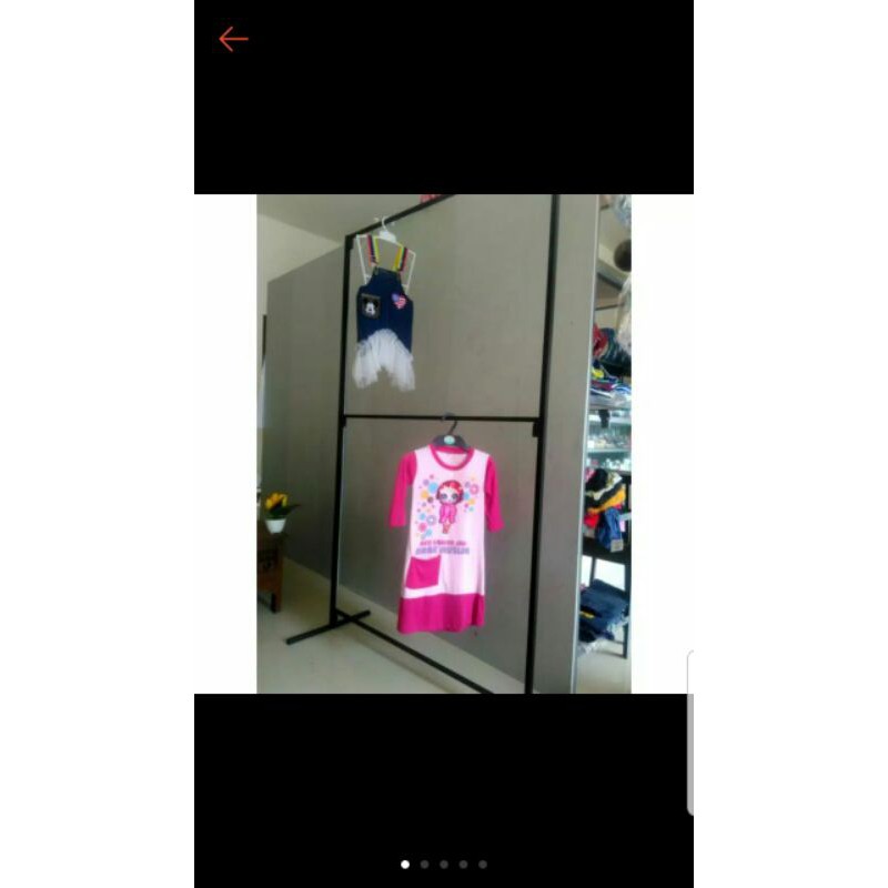 gawang baju tingkat 2 (90 dan 160cm)