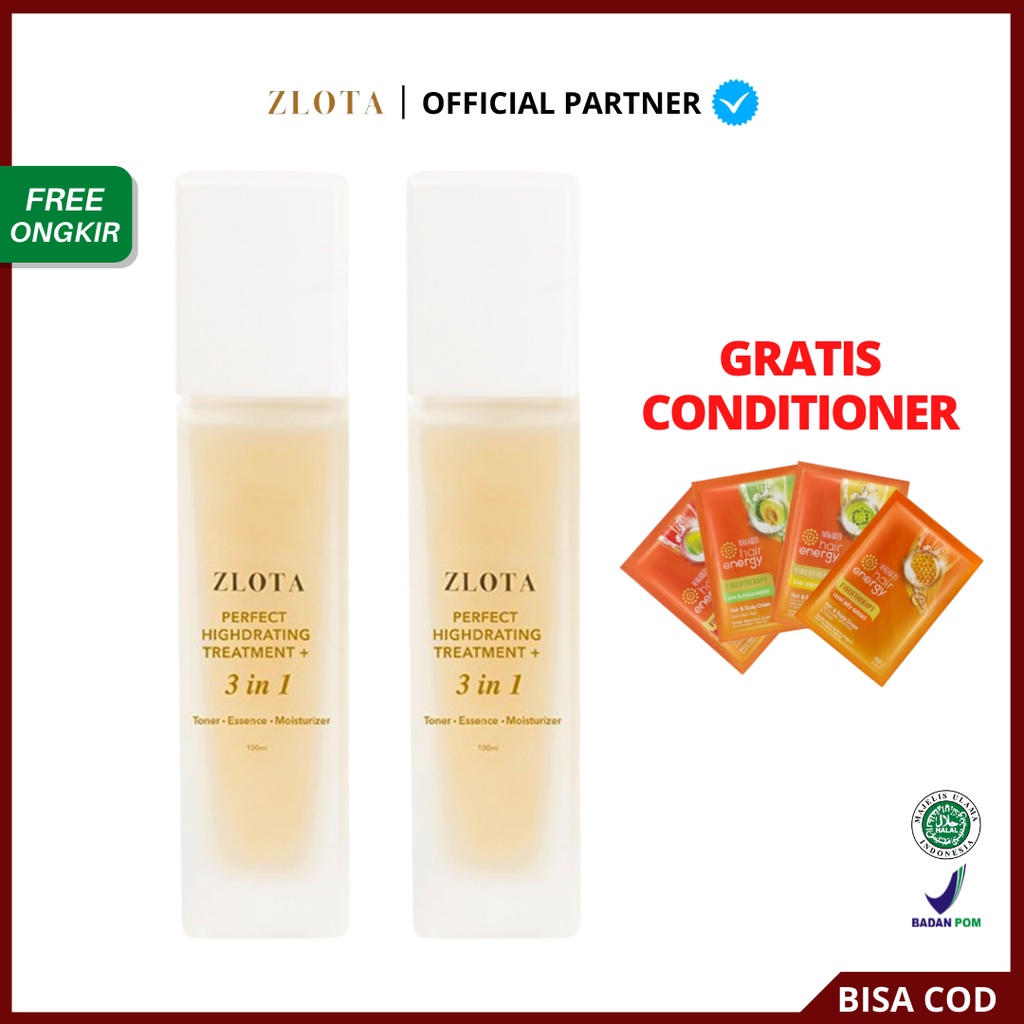 [ FREE  GIFT ] ZLOTA Perfect Highdrating Treatment+ 3in1