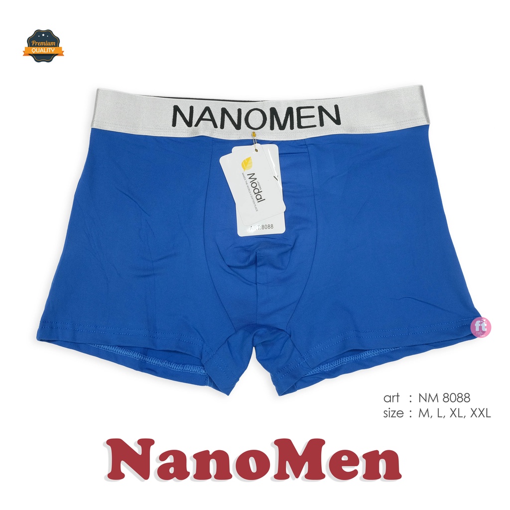 NANOMEN | Celana Dalam Boxer Pria / Celana Dalam Segi4 Pria / art NM 8088