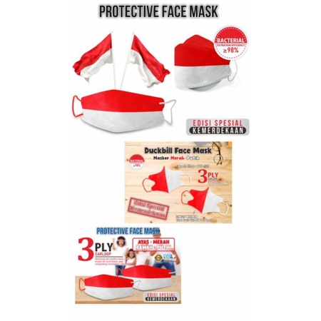 Masker JSP Duckbill Special Edition Kemerdekaan Merah Putih