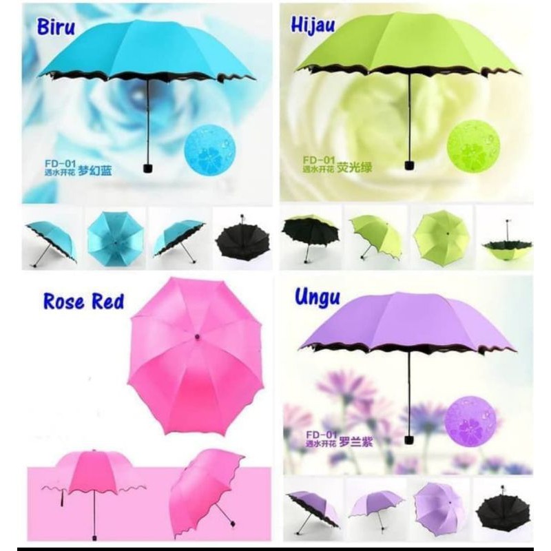 Payung Lipat Ajaib Magic Umbrella 3D Anti UV