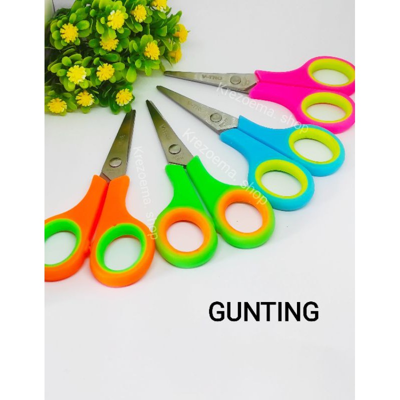 

Gunting kertas kain ukuran 12cm per-1pcs berbagai macam warna