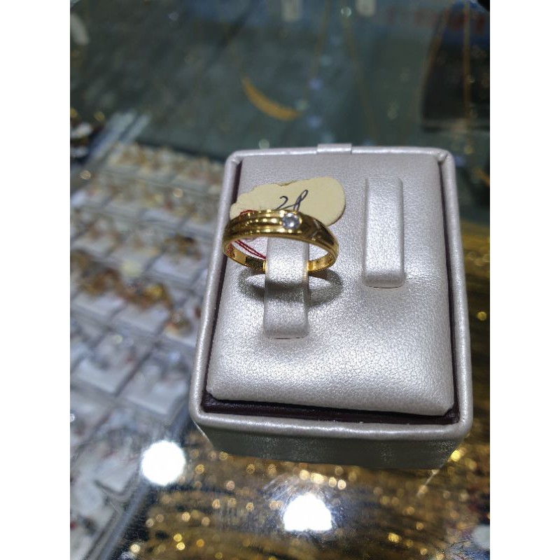 cincin ring mata satu emas 700