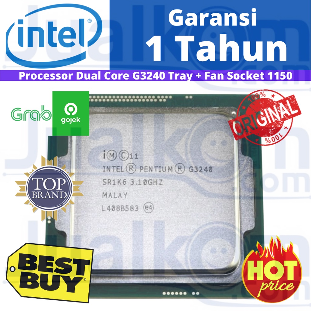 Processor Dual Core G3240 Tray + Fan Socket 1150