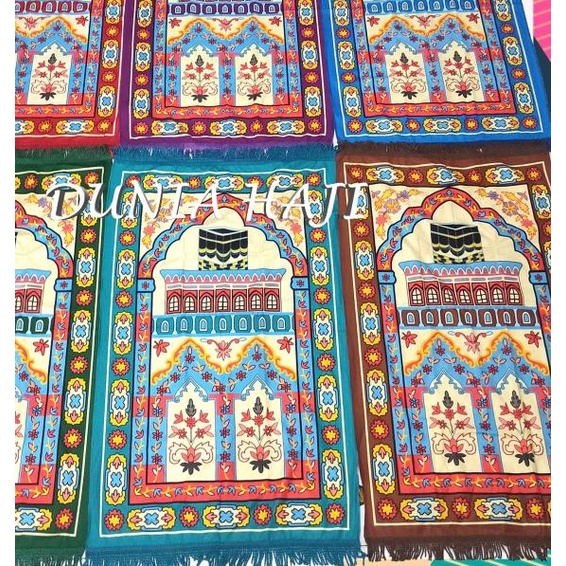 ☆ Sajadah Besar Turki Tas Travel Katun Tipis Halus Traveling Dewasa ☀