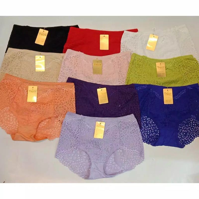 TALLY CD Wanita Renda Brokat lembut 473 Lace panties collection