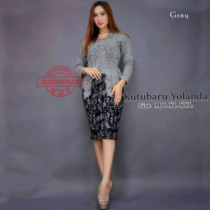 Setelan kebaya btp pendek tessa modern Kebaya Rok