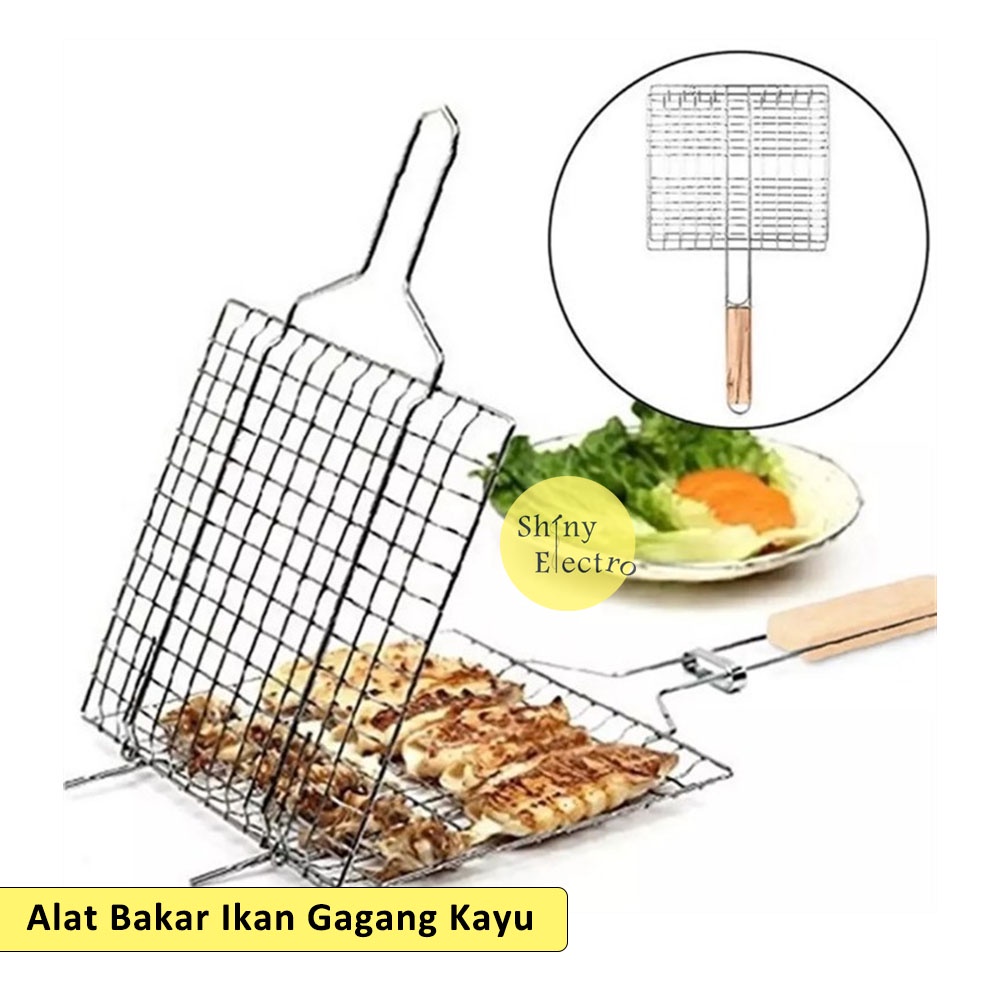 Alat Bakar Pemanggang Alat Bakar Pemanggang Ikan / Daging Sapi Ayam Seafood - Panggang Jepit - Gagan
