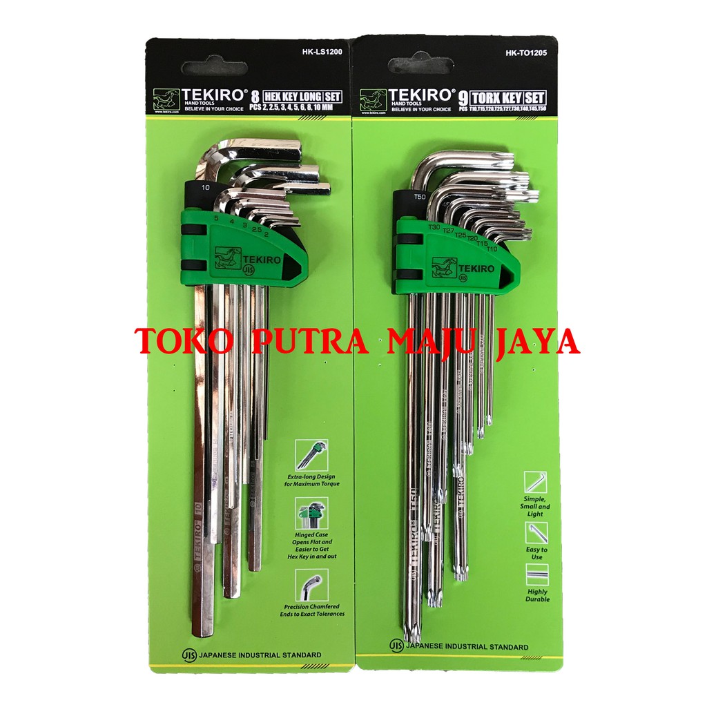 Kunci L Set PANJANG Set KOMBINASI dan BINTANG 17 Pcs TEKIRO