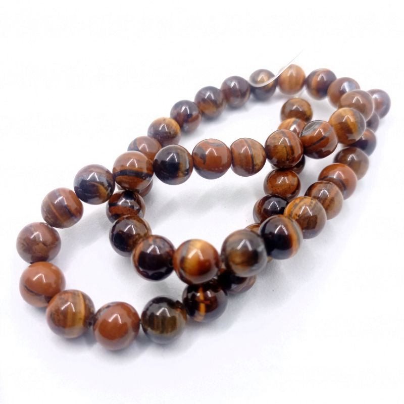 Manik Batu Tiger Eye Tua / Coklat