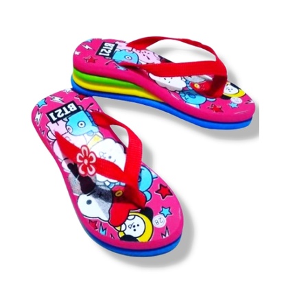 Sandal Wedges Anak Perempuan BT21 Terlaris