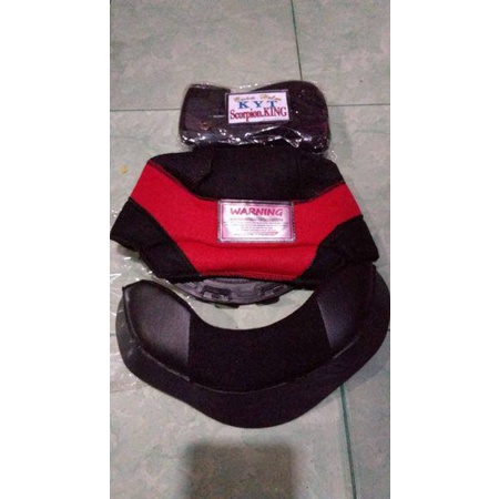 Busa Helm set Kyt Scorpion King kancing besi dan atom sett daleman part|| Cod