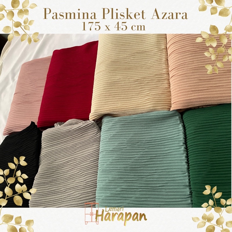 Pashmina Ceruty kekinian Plisket Lc laser cut Azara 175x45 cm Ceruti uno