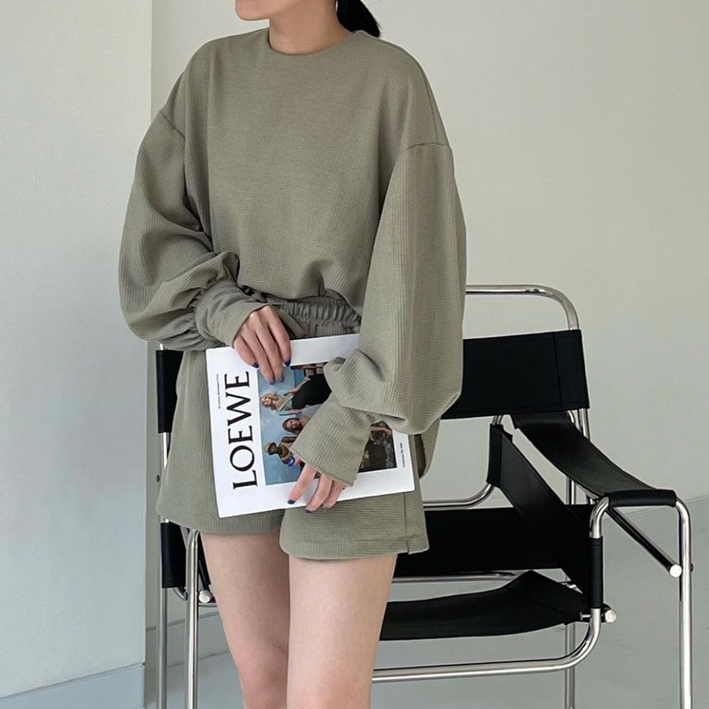 Haneul Set Sage I Knit Set I Sweater Knit Set