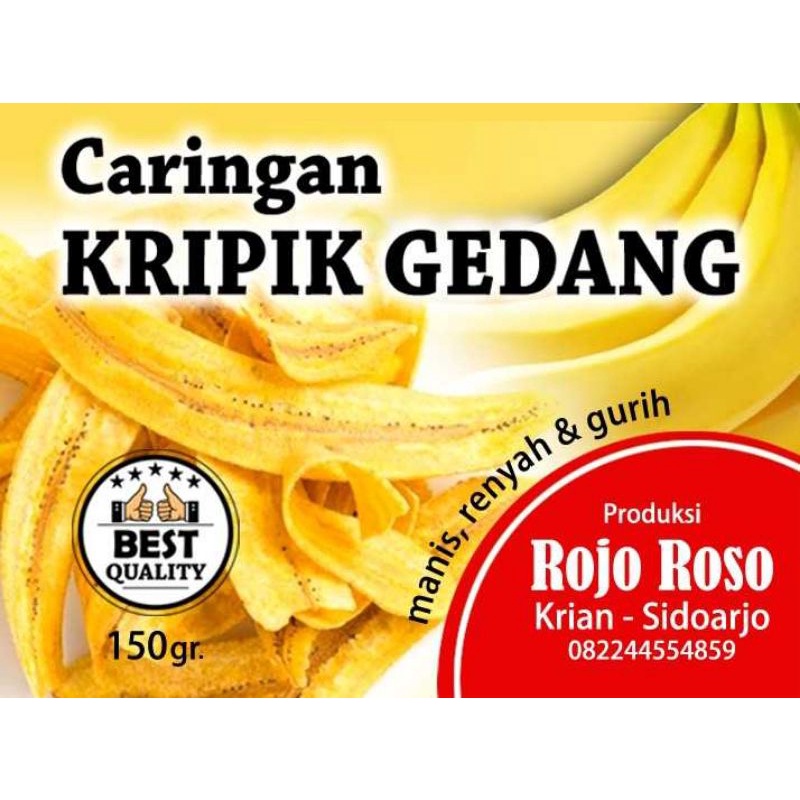 

Keripik Pisang Rojo Roso