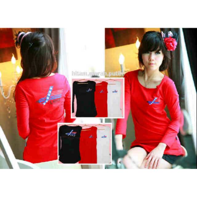 Kaos / Tee / Baju Tp Wanita Remaja Dewasa -  Lea
