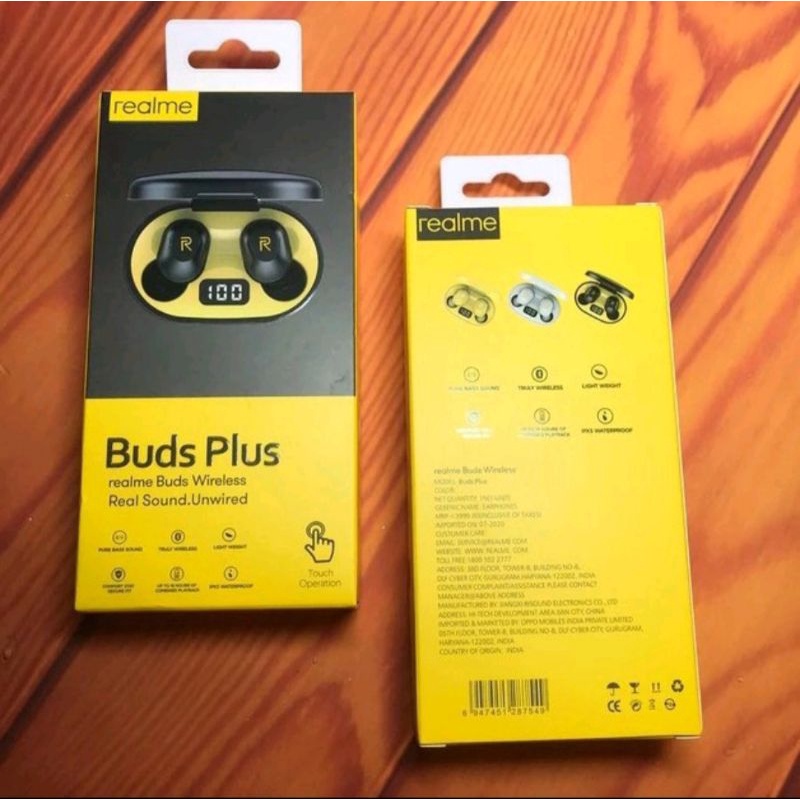 Airdots Realme Buds Plus Bluetooth 5.2 Low Latency LED Touch Screen