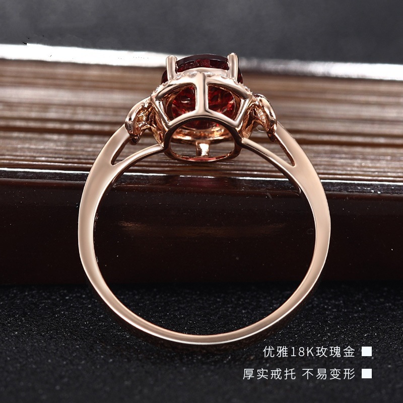 [Ready Stock]Ruby Ring 18K Rose Gold