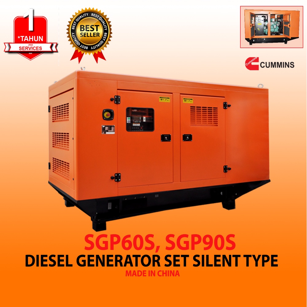 Mesin Genset 64KW Generator Set Silent AKS - SGP60S