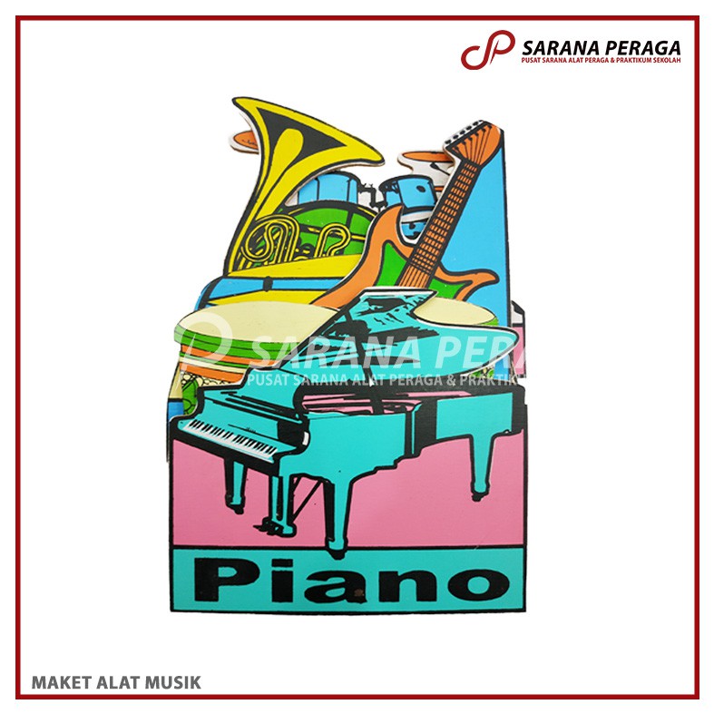 SaranaPeraga - Maket Alat Musik / Miniatur Alat Musik / Maket Berdiri Alat Musik / APE Paud - Mainan