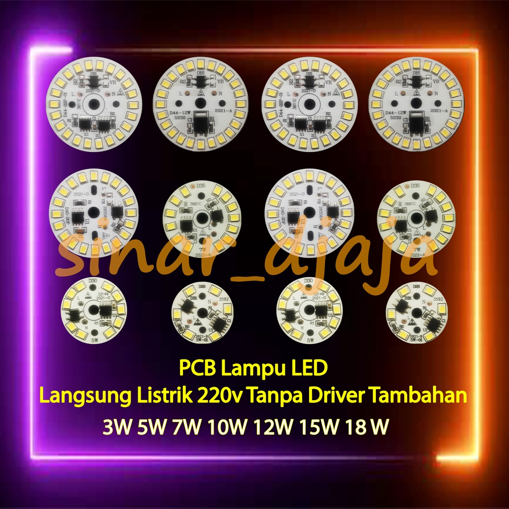 Jual PCB Mesin Lampu Led AC 220v Langsung Listrik | Shopee Indonesia