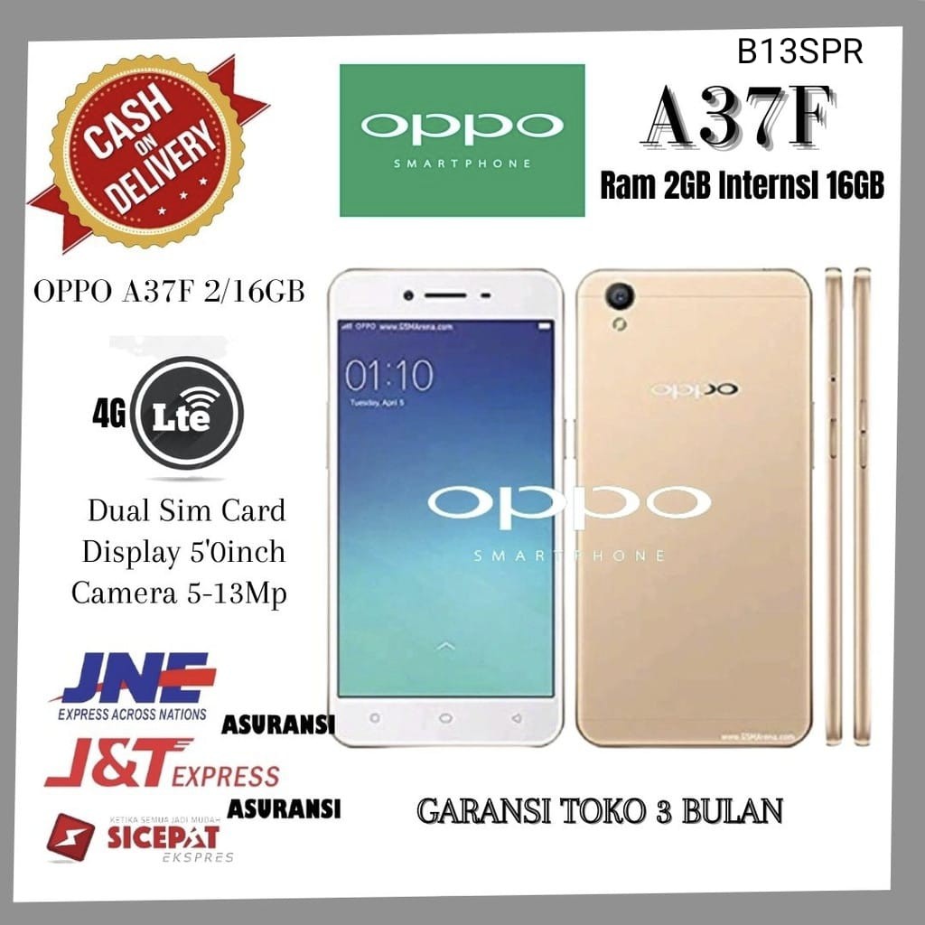 [Baru] Hp oppo A37 Ram 2GB Internal 16GB Handphone oppo