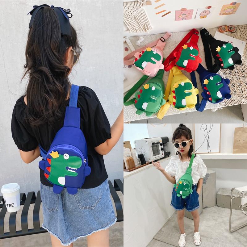 HappyOliver TAS DINO CROWN tas import anak resleting tas slempang anak laki