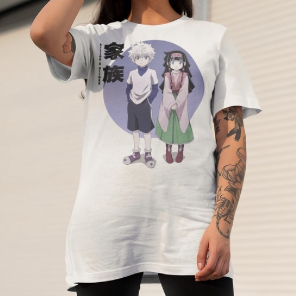 Tshirt Killua x Alluka Anime Manga Hunter X Hunter Premium Unisex