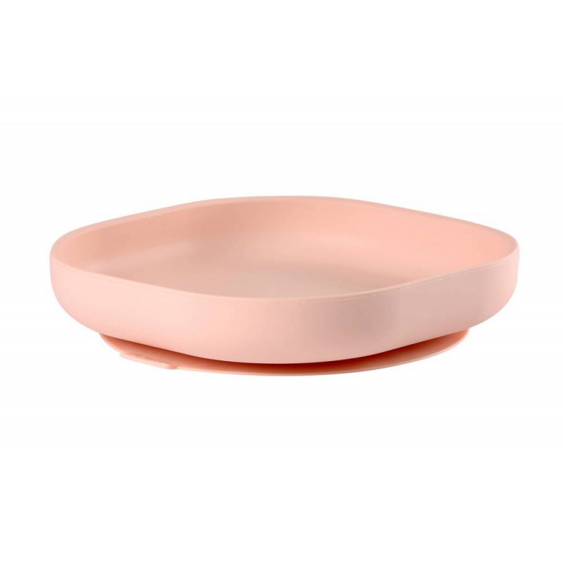 Beaba Silicone Suction Plate - Light Pink