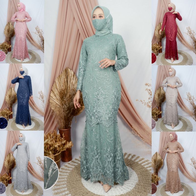 KEBAYA MODERN//GAMIS DUYUNG FULL//FREE MASKER//By Balli Kebaya